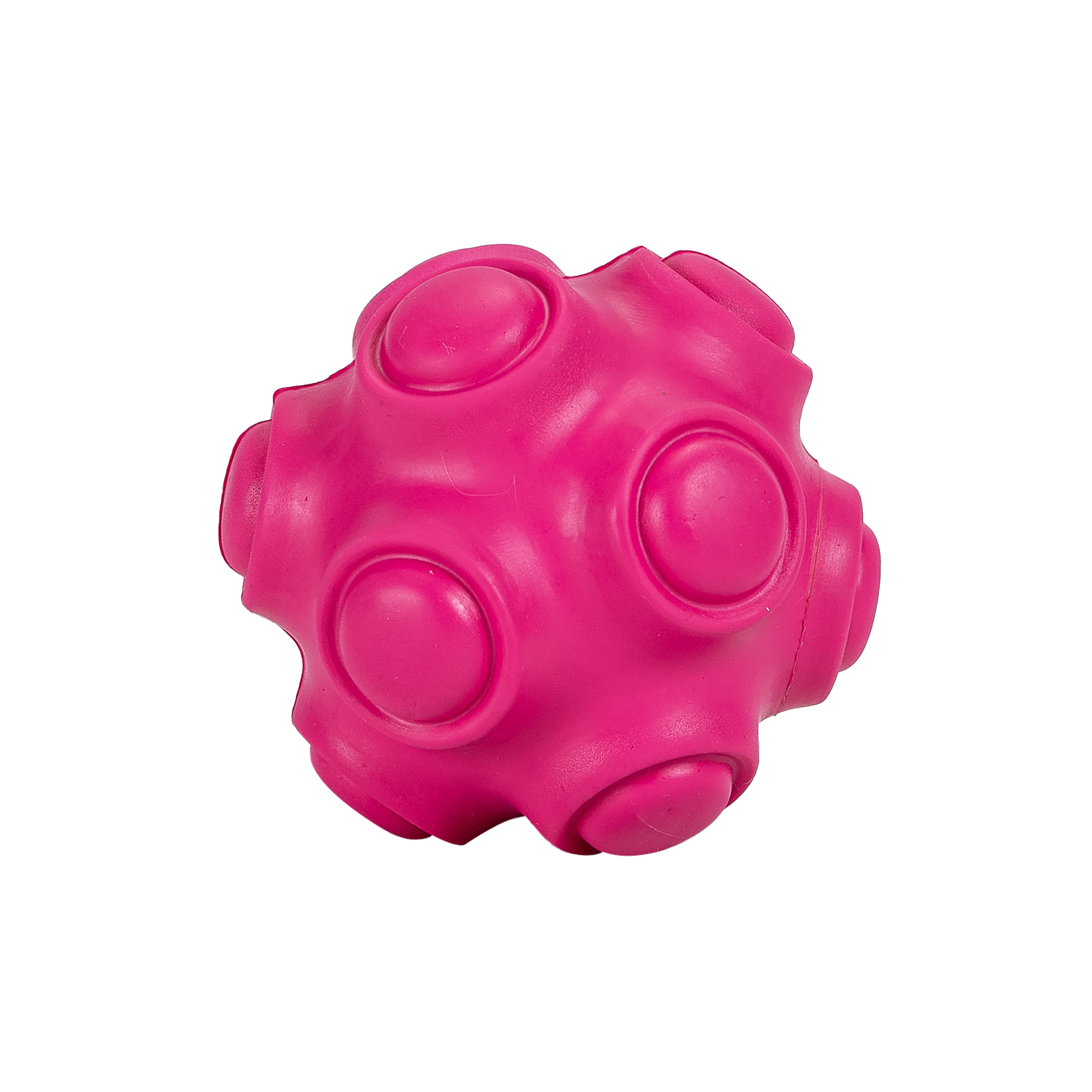 Rubber Ball Toy Rivet - Fuchsia