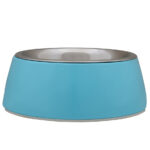 Stainless Steel Bowl With Melamine Base - Blue