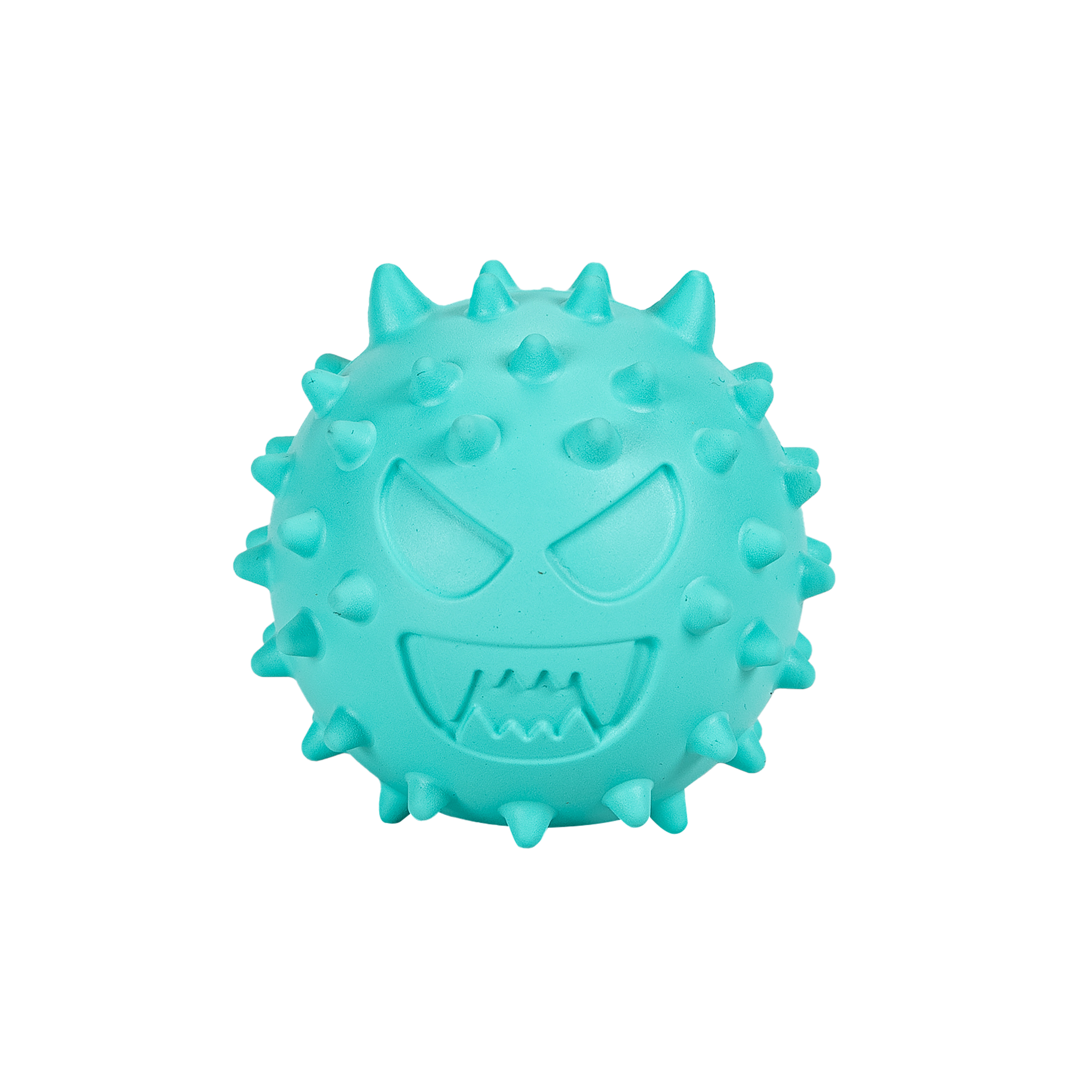 Rubber Snack Ball Toy Emoji - Turquoise