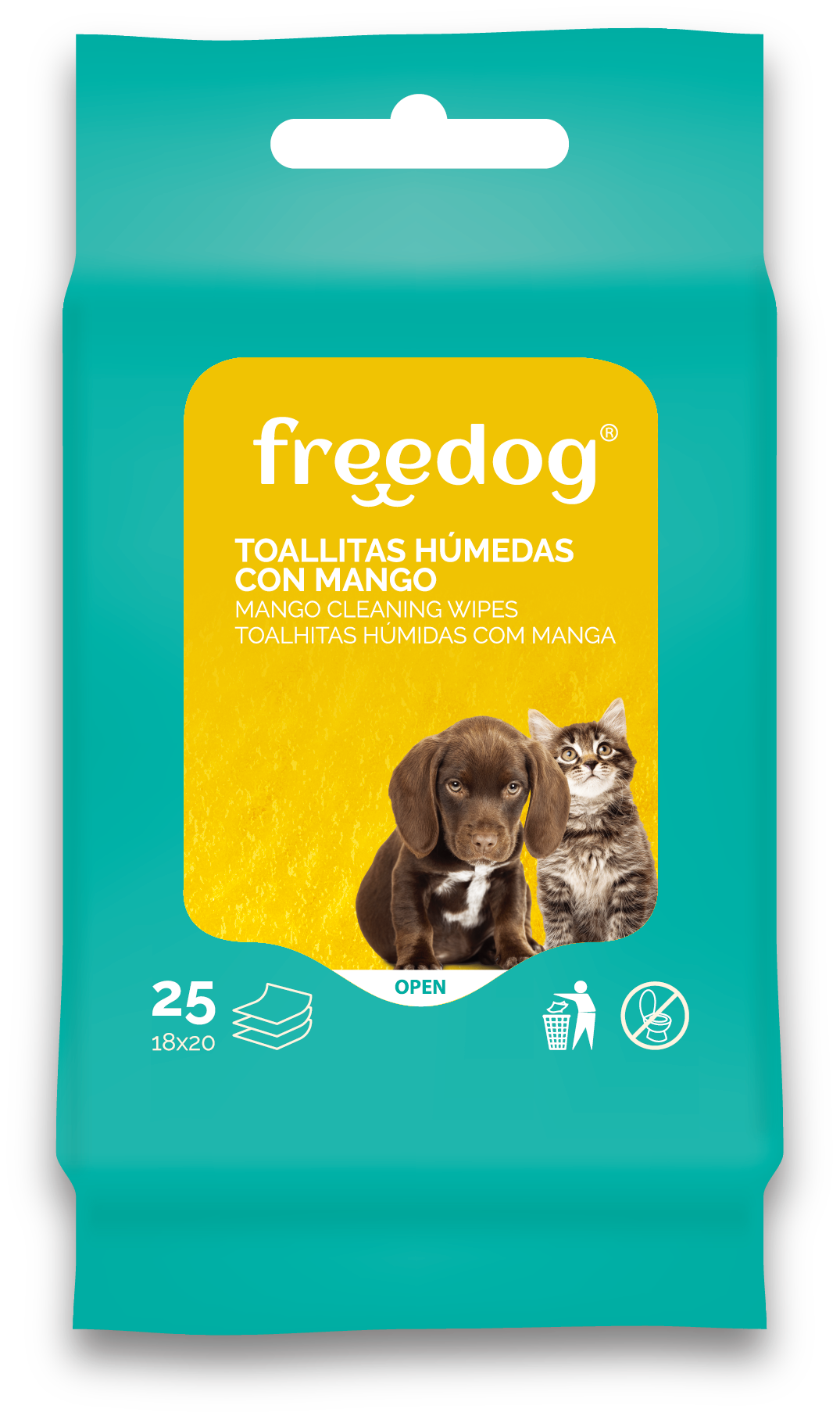 Cleaning Pocket Wipes - Mango
