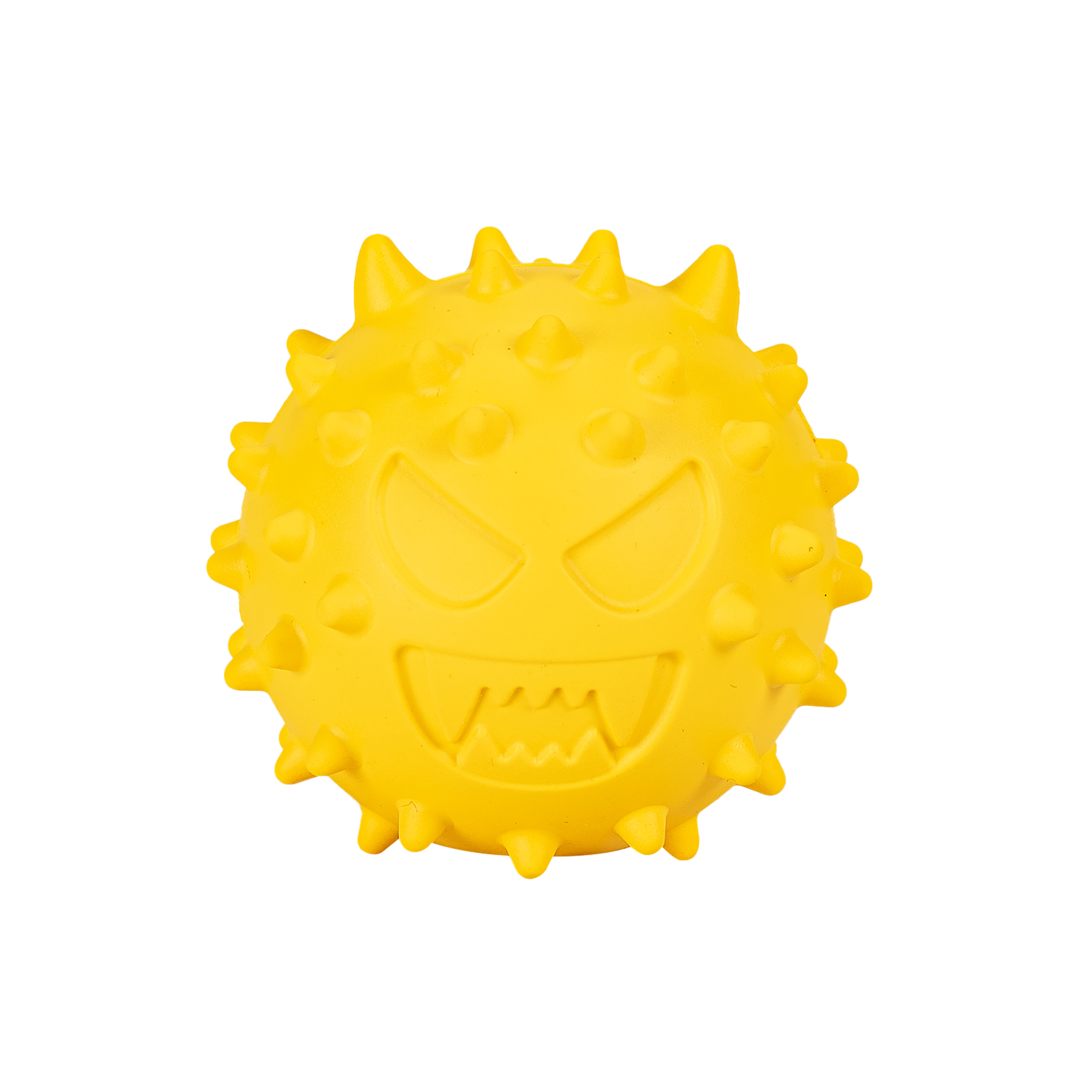 Rubber Snack Ball Toy Emoji - Yellow