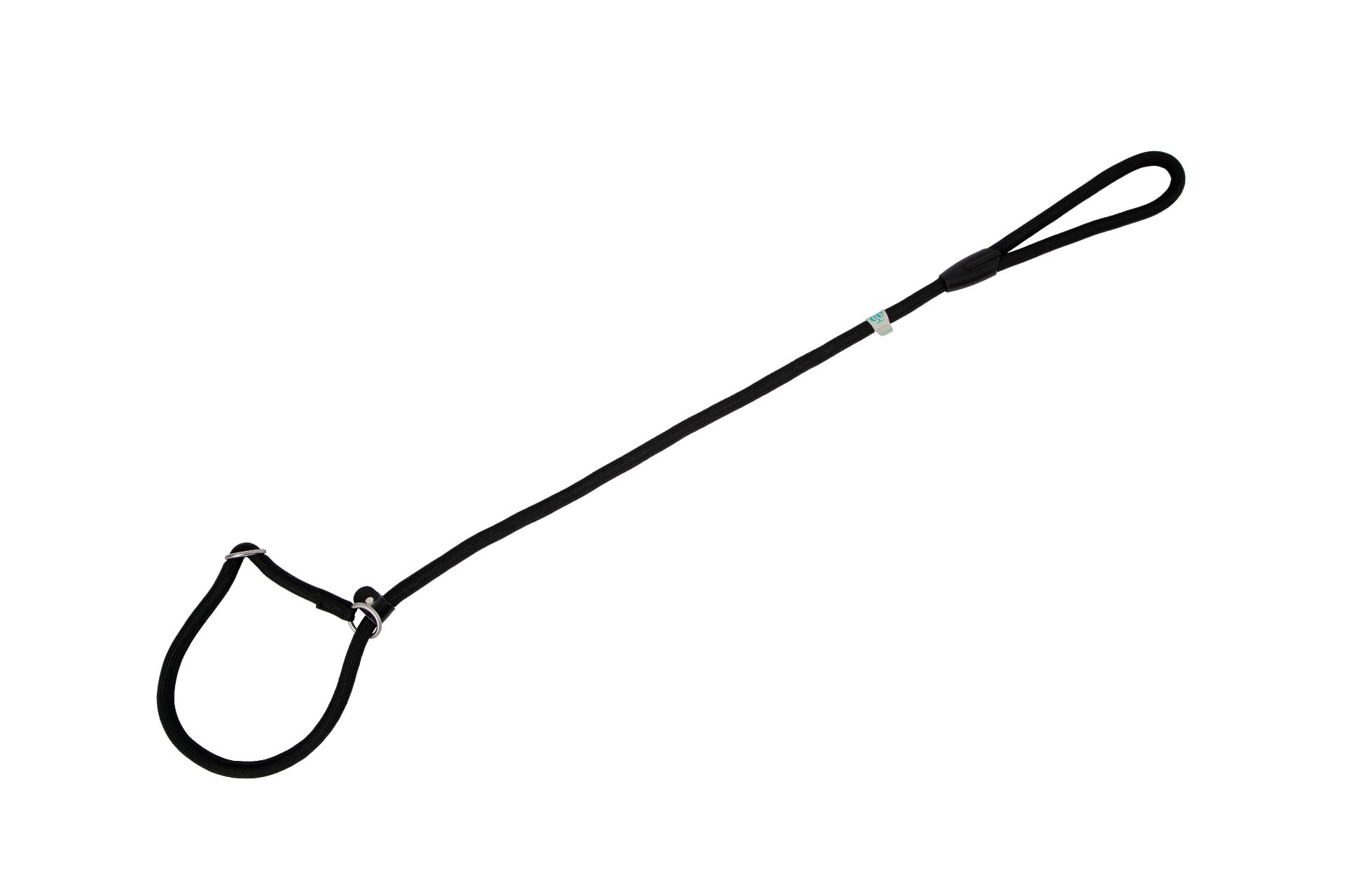 Nylon Round Collar-Leash - Black