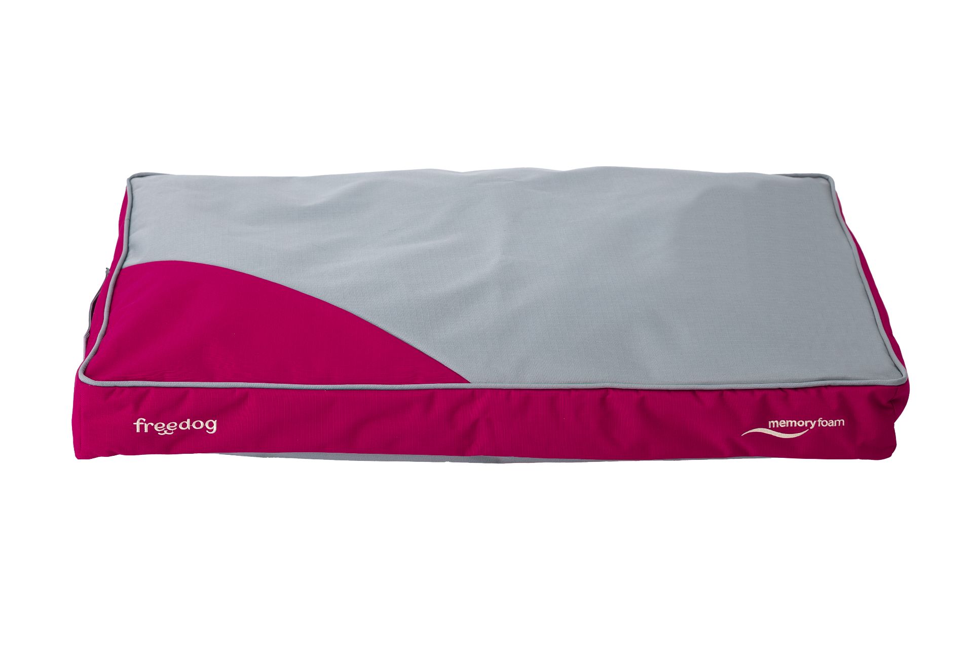 Memory Foam Flat Bed - Burgundy