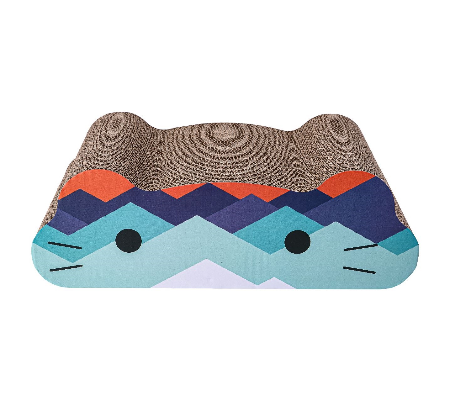 CartonCraze Scratcher Face - Blue - 45 x 24 x 15cm