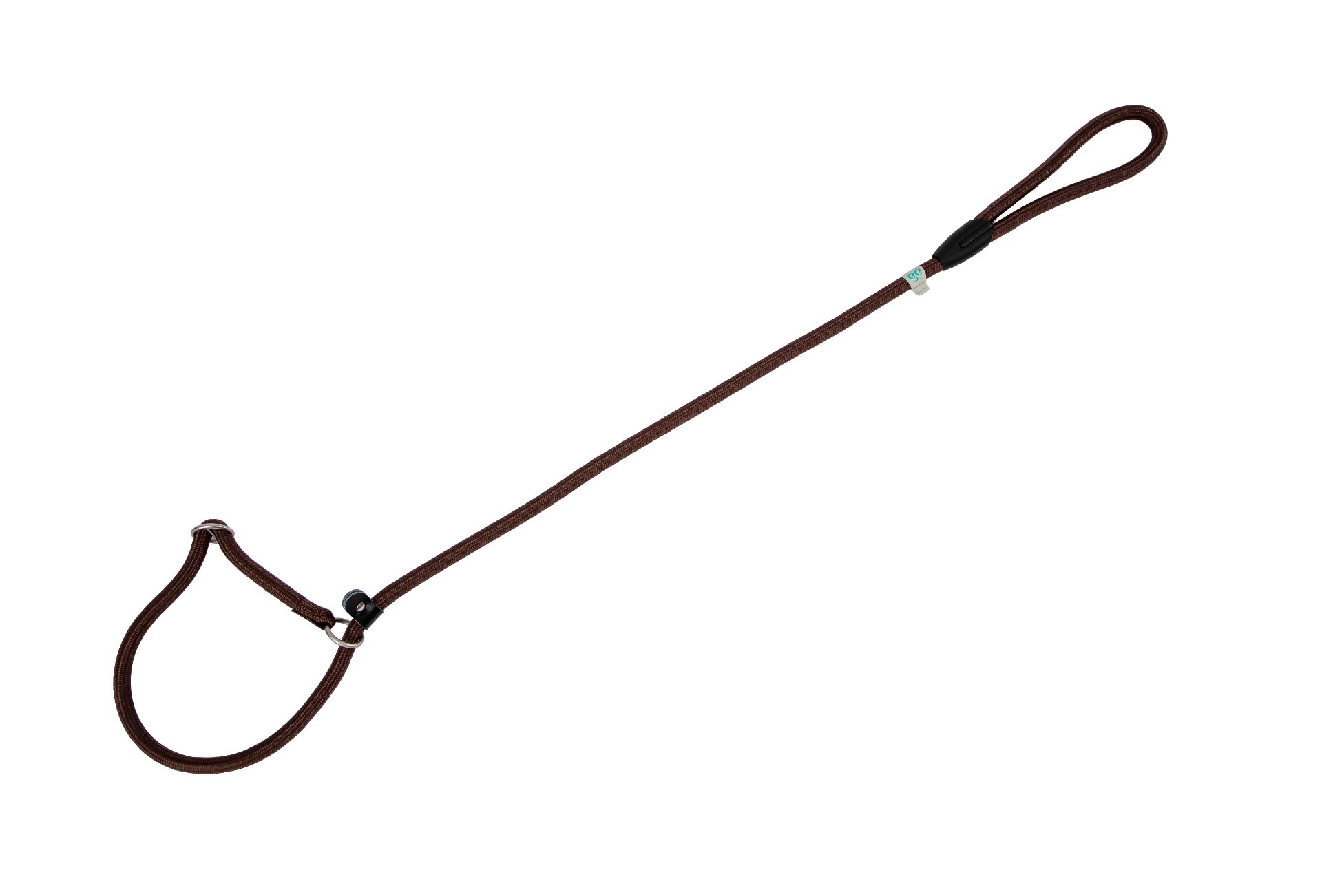Nylon Round Collar-Leash - Brown