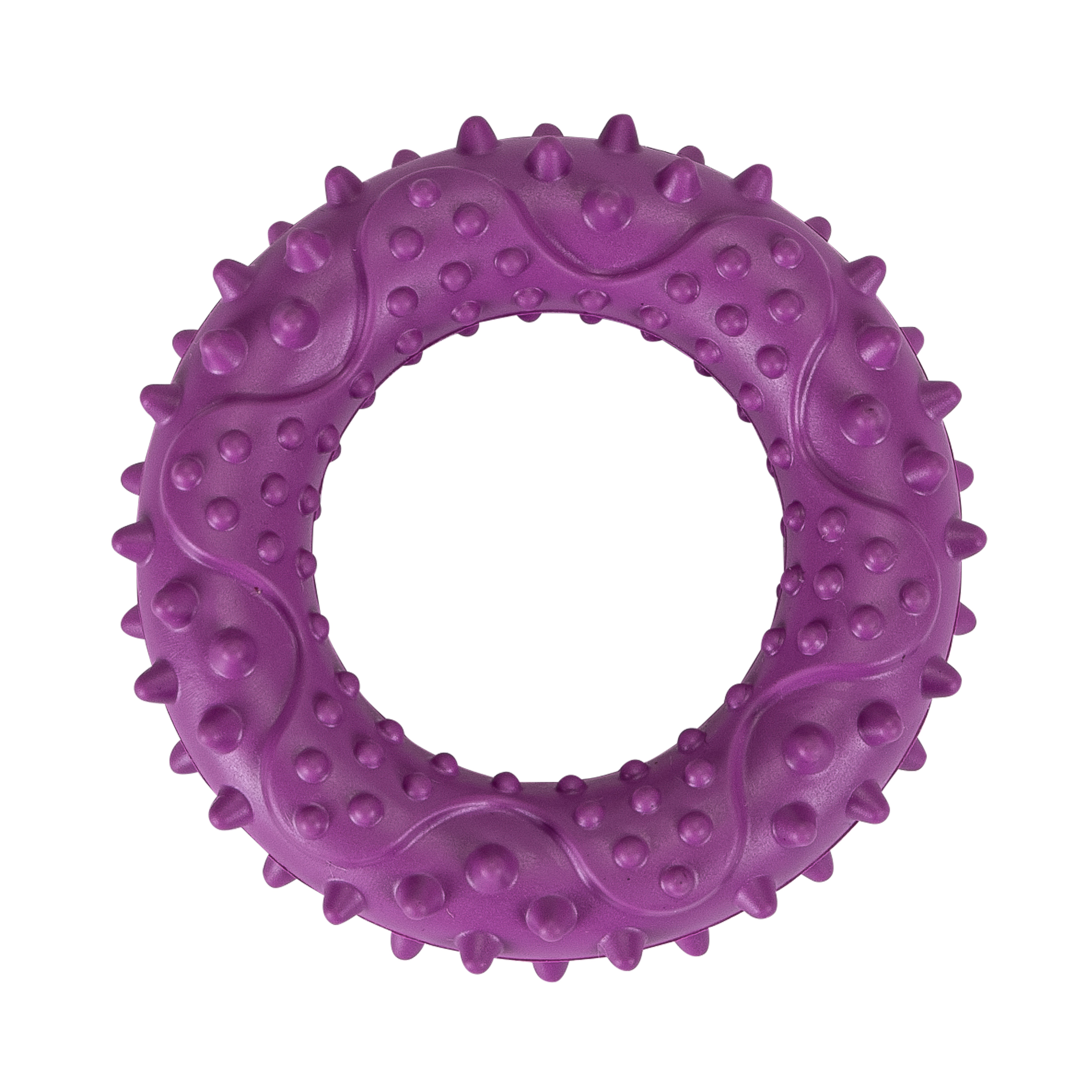 Rubber Toy Hoop - Violet - 9,2 x 9,2 x 2,4cm