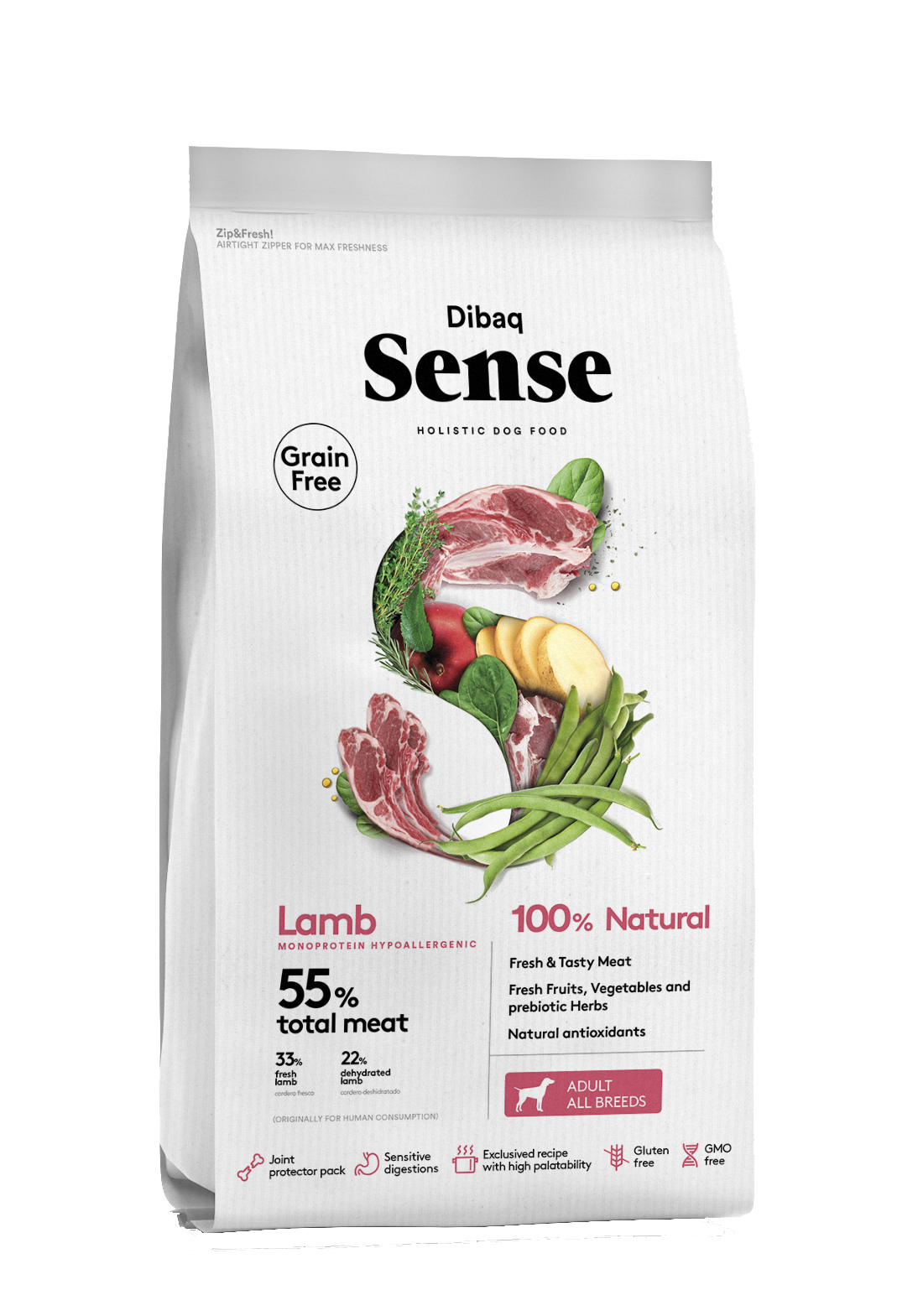 Dibaq Sense Adult Dog – Lamb - Lamb - Adult - 12 KG