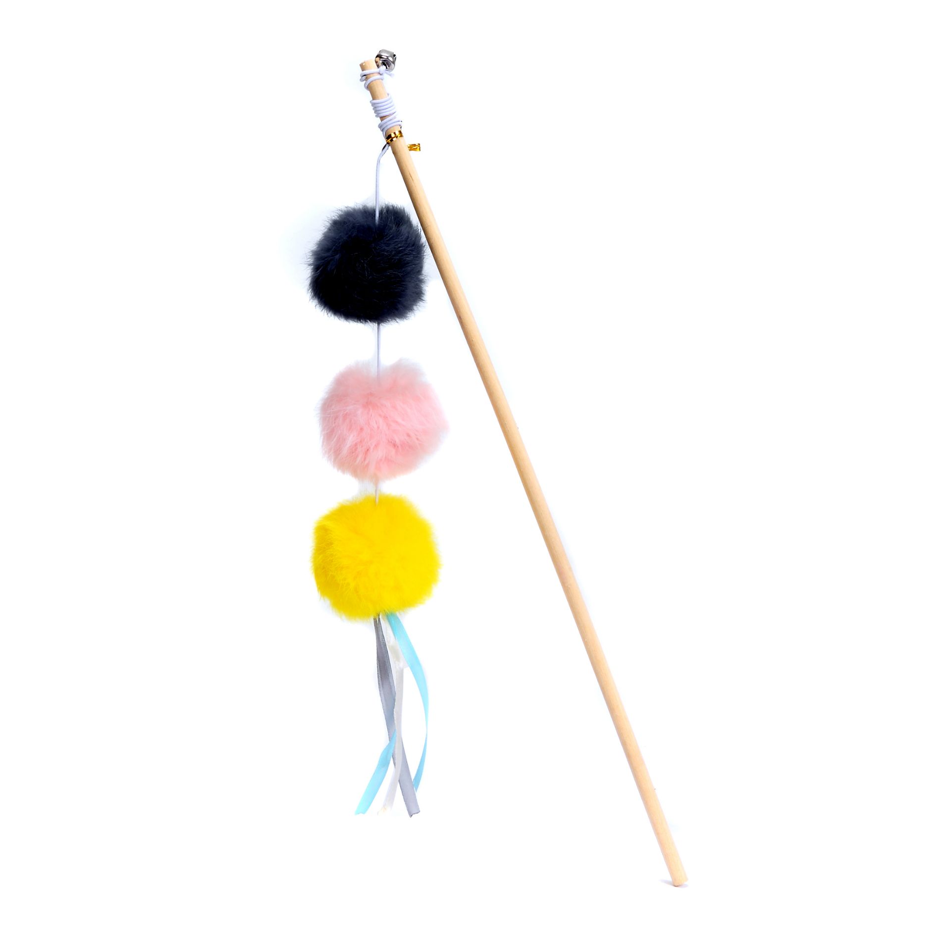 3 Colored Balls Wand - 45cm