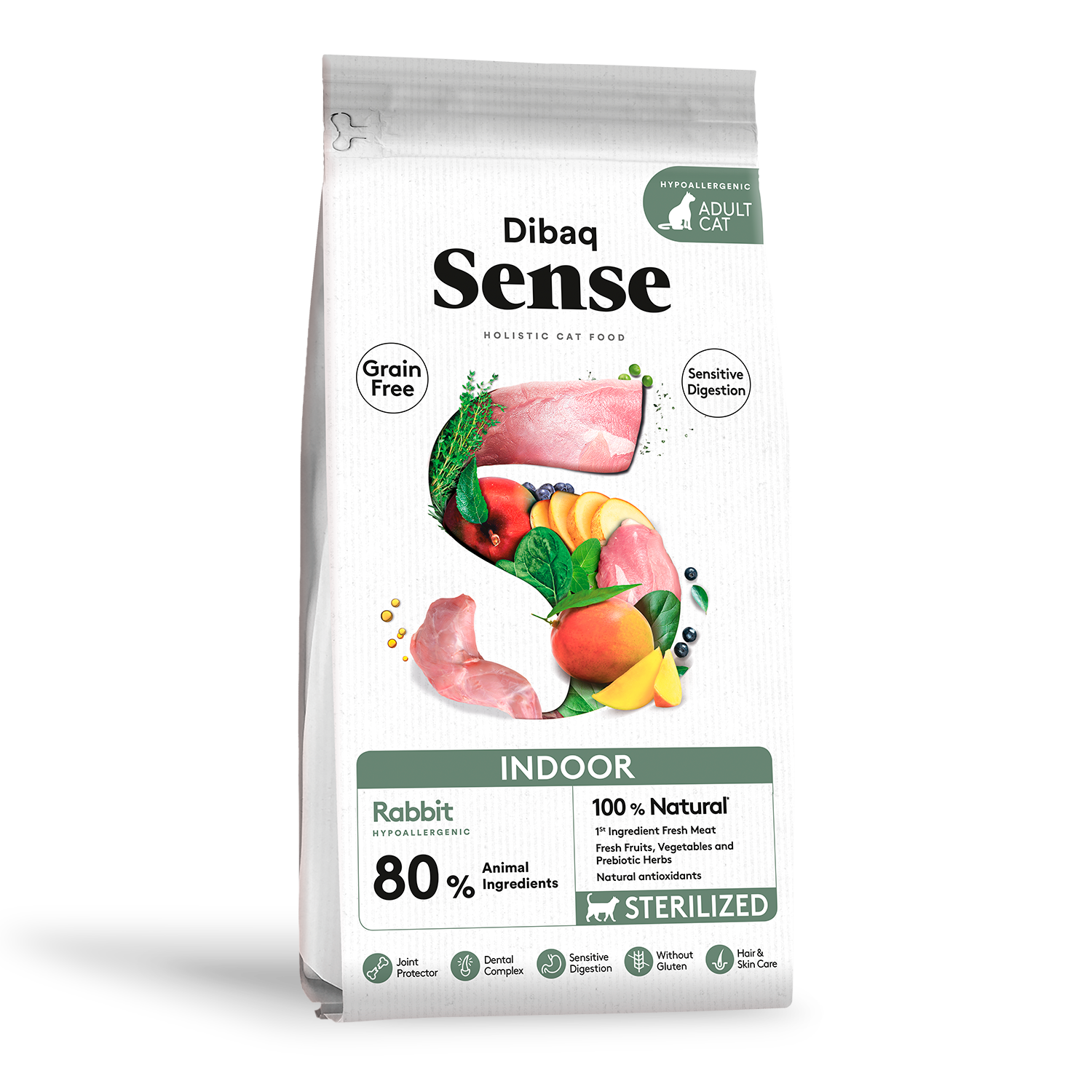 Dibaq Sense Cat Indoor – Rabbit - Rabbit - Indoor - 6 KG