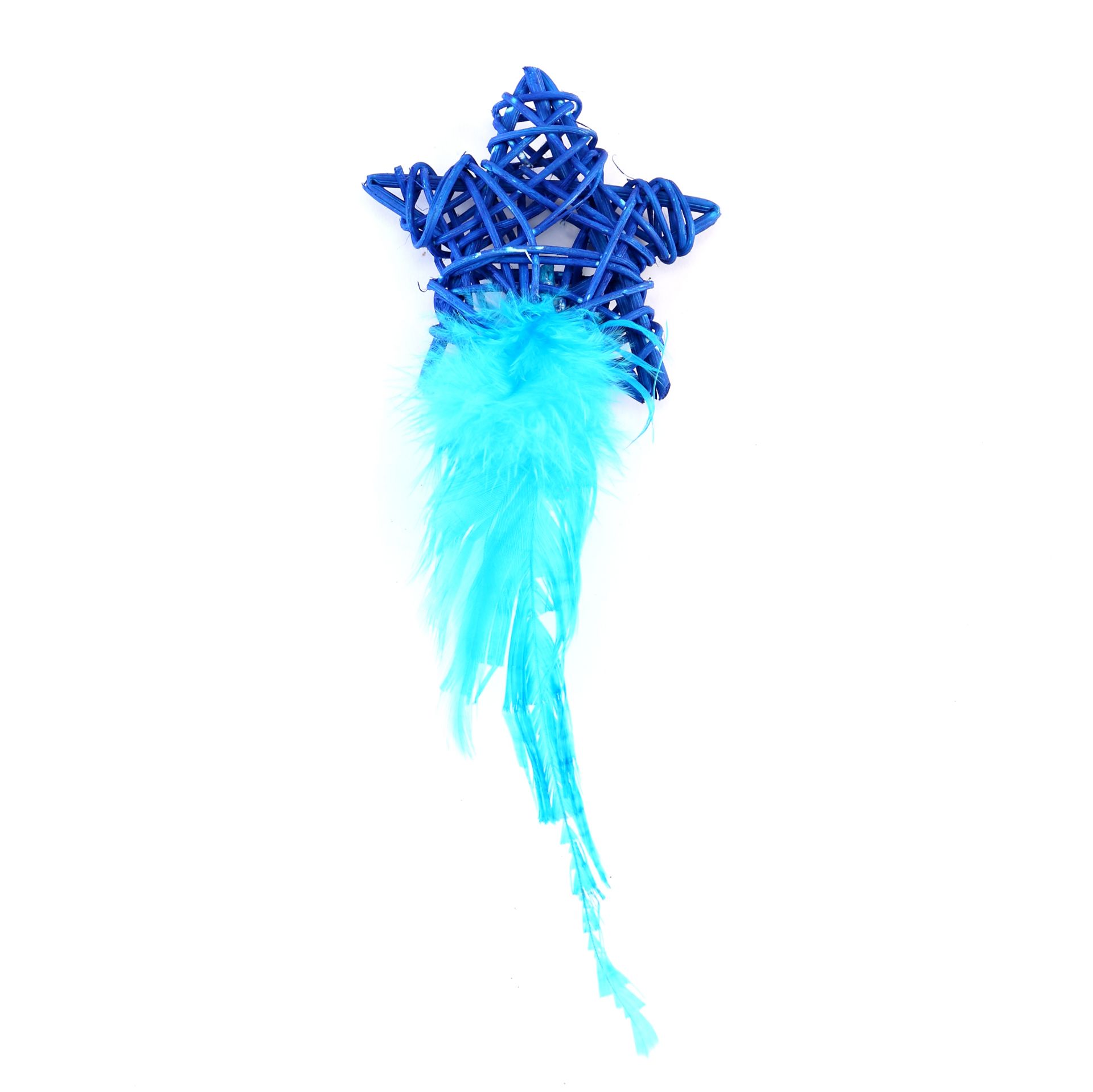 Star With Feathers - Lilac - 13x7cm