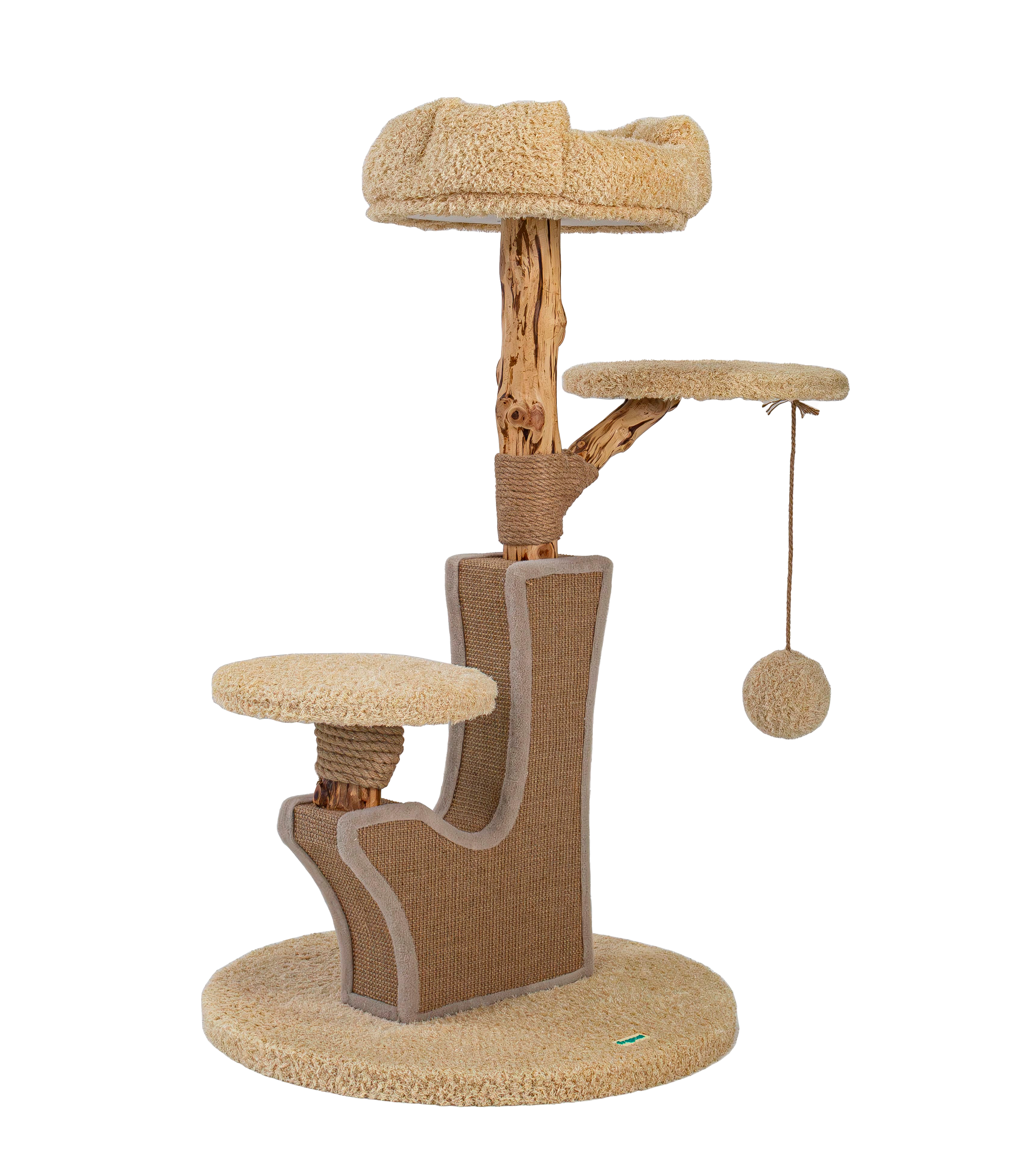 ZenPear Summit Scratcher - Brown - 60 x 60 x 105cm